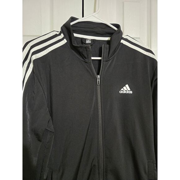 Adidas small men's black zip up track jacket - Picture 3 of 9